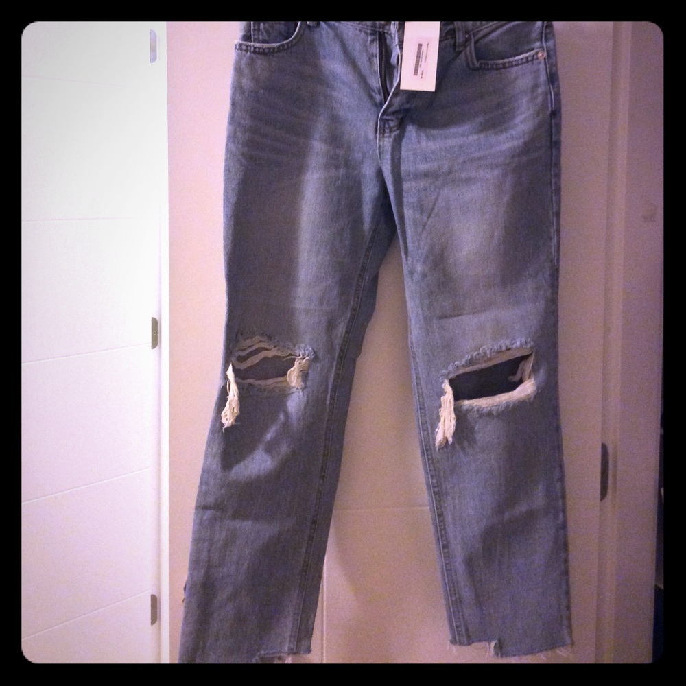 Oak & fort ripped denim jeans